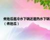 煮地瓜是冷水下锅还是热水下锅（煮地瓜）