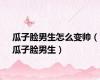 瓜子脸男生怎么变帅（瓜子脸男生）