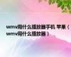 wmv用什么播放器手机 苹果（wmv用什么播放器）