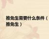 推免生需要什么条件（推免生）