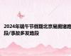 2024年端午节假期北京易拥堵路段/事故多发路段