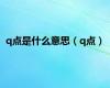q点是什么意思（q点）