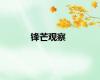 锋芒观察