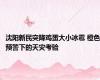 沈阳新民突降鸡蛋大小冰雹 橙色预警下的天灾考验