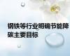 钢铁等行业明确节能降碳主要目标