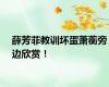 薛芳菲教训坏蛋萧蘅旁边欣赏！