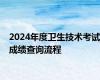 2024年度卫生技术考试成绩查询流程