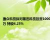 捷众科技拟对墨迅科技投资1000万 持股4.25%