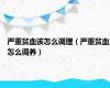 严重贫血该怎么调理（严重贫血怎么调养）