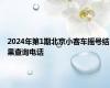 2024年第1期北京小客车摇号结果查询电话