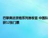 巴黎奥运资格系列赛收官 中国队获12张门票