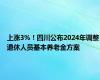 上涨3%！四川公布2024年调整退休人员基本养老金方案