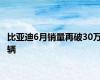 比亚迪6月销量再破30万辆