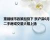 重磅楼市政策加持下 京沪深6月二手房成交量大幅上扬