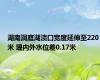 湖南洞庭湖溃口宽度延伸至220米 堤内外水位差0.17米