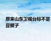 原来山东卫视台标不是豆橛子