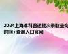 2024上海本科普通批次录取查询时间+查询入口官网