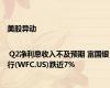 美股异动 | Q2净利息收入不及预期 富国银行(WFC.US)跌近7%