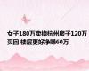 女子180万卖掉杭州房子120万买回 楼层更好净赚60万