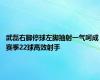 武磊右脚停球左脚抽射一气呵成 赛季22球高效射手