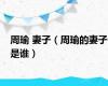 周瑜 妻子（周瑜的妻子是谁）
