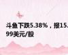 斗鱼下跌5.38%，报15.99美元/股
