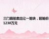 三门县拍卖出让一地块，起始价1230万元