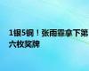 1银5铜！张雨霏拿下第六枚奖牌