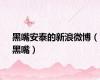 黑嘴安泰的新浪微博（黑嘴）
