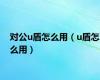 对公u盾怎么用（u盾怎么用）