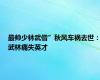 最帅少林武僧”秋风车祸去世：武林痛失英才