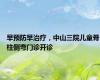 早预防早治疗，中山三院儿童脊柱侧弯门诊开诊