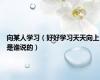 向某人学习（好好学习天天向上是谁说的）