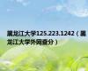 黑龙江大学125.223.1242（黑龙江大学外网查分）