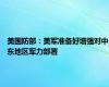 美国防部：美军准备好增强对中东地区军力部署