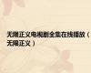 无限正义电视剧全集在线播放（无限正义）