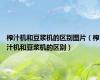 榨汁机和豆浆机的区别图片（榨汁机和豆浆机的区别）