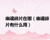 幽魂碎片在哪（幽魂碎片有什么用）
